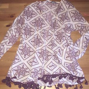 Printed cardigan